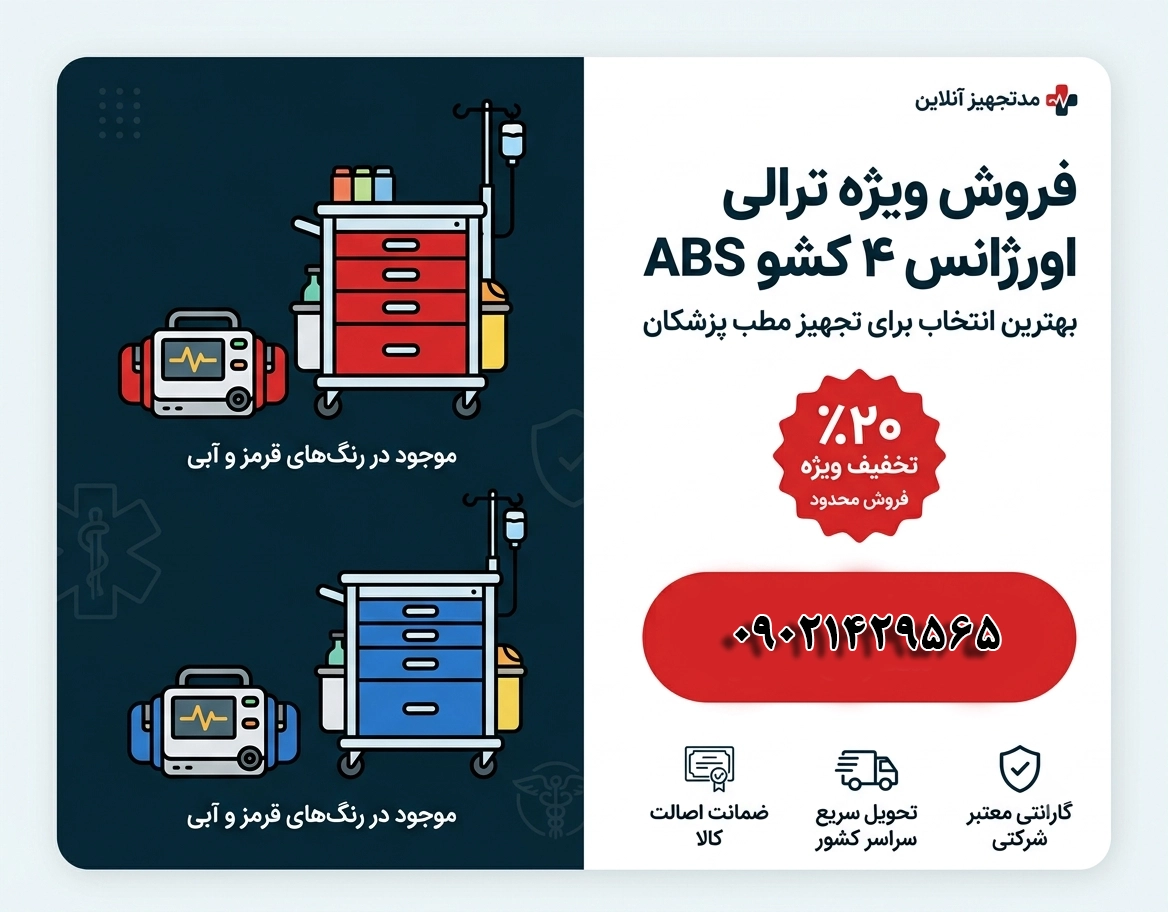 ترالی مناسب برای مطب های پزشکی و درمانگاه ها