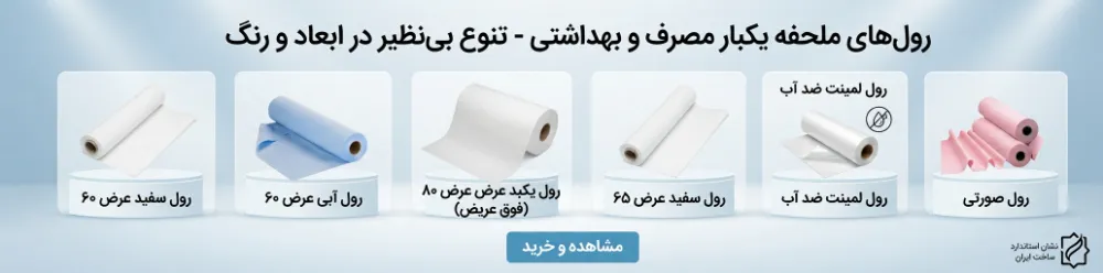 قیمت خرید رول ملحفه