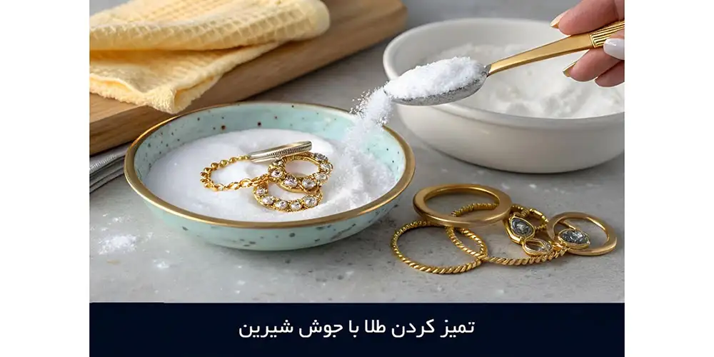 روش های تمیز کردن طلا