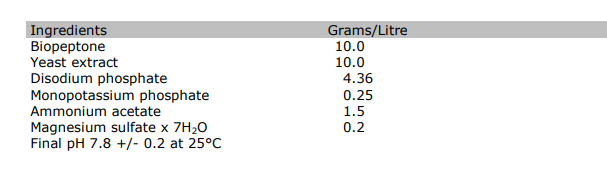 عکس محیط کشت AEA SPORULATION BROTH (BASE)-MODIFIED