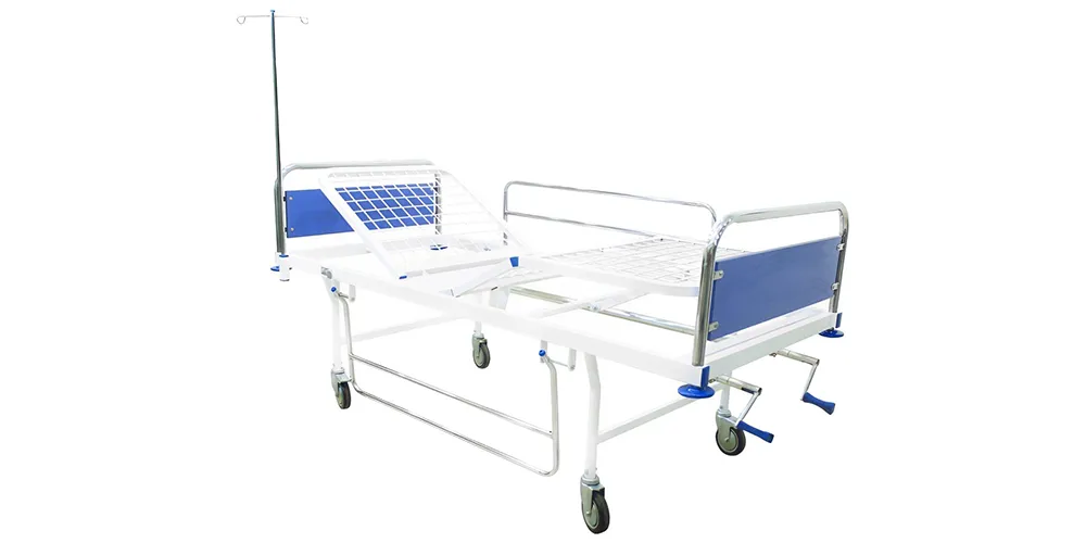 تخت بیمارستانی سه شکن مکانیکی توری