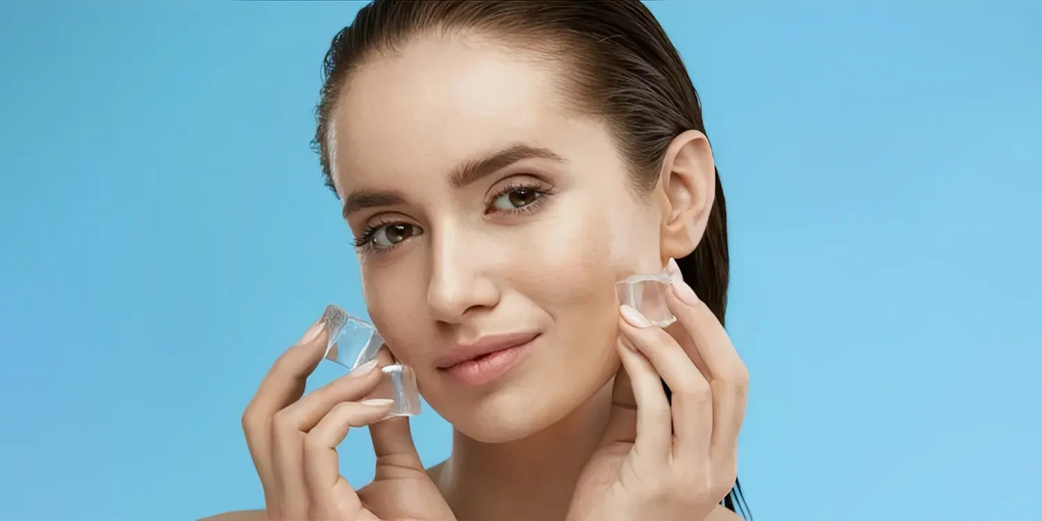 بهترین زمان برای گذاشتن یخ روی صورت