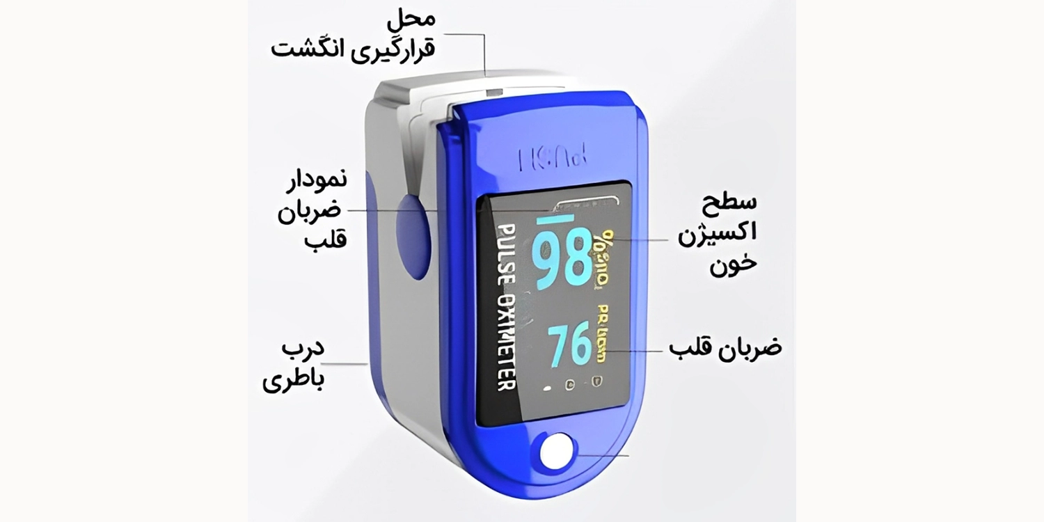 نحوه استفاده از پالس اکسیمتر